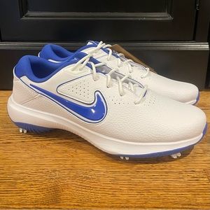 Nike Air Zoom Victory 3 Pro Golf Cleats White/Royal Blue Mens Sz.10 DV6800-140